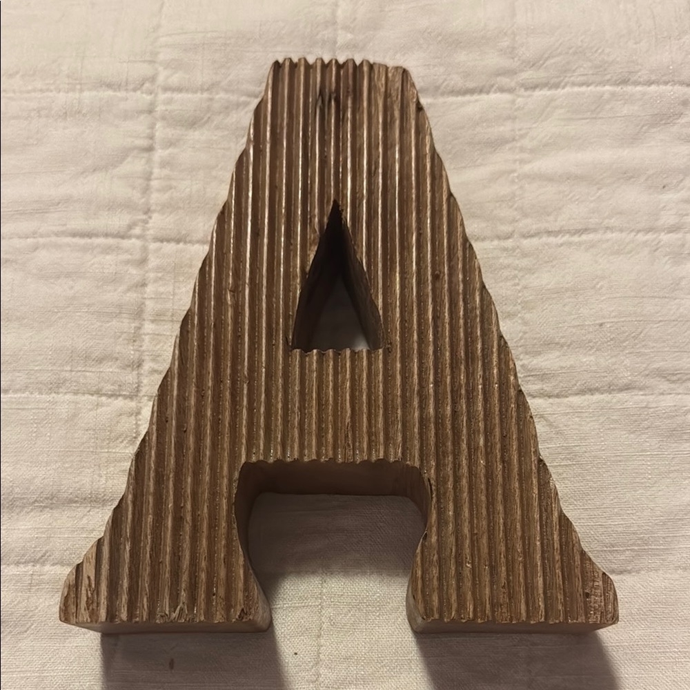 Wooden Letter A Decor